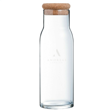 Logo trade promotional giveaways image of: Algarve Carafe 1 L with a cork cap