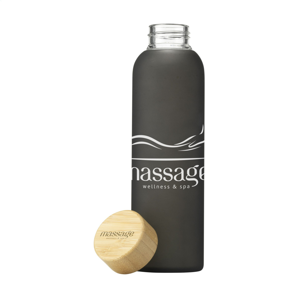 Logo trade promotional products picture of: Frosty Glass Bottle 550 ml drinking bottle