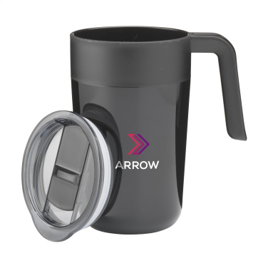 Logo trade promotional items image of: Fika RCS Recycled Steel Cup 400 ml thermo cup