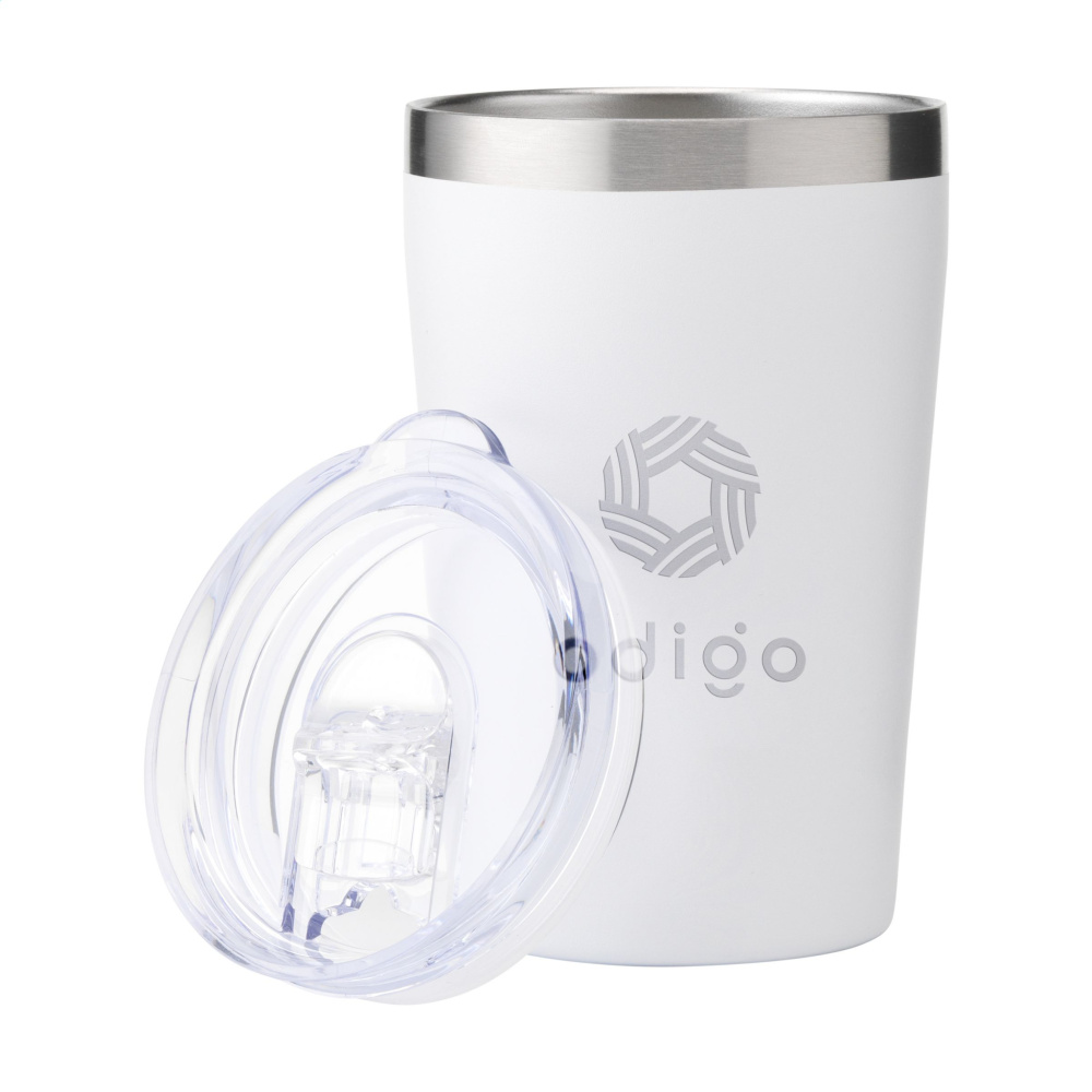 Logo trade promotional item photo of: Re-Steel RCS Recycled Coffee Mug 380 ml thermo cup