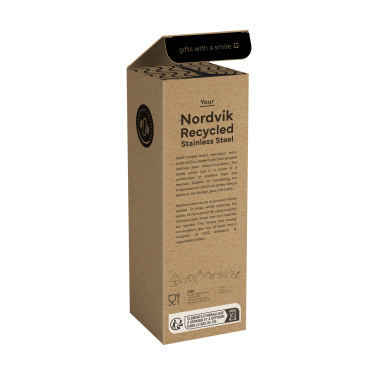 Logo trade promotional products picture of: Nordvik RCS Recycled Steel 500 ml drinking bottle