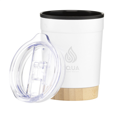 Logotrade promotional merchandise image of: Kobe Bamboo RCS Recycled Steel 350 ml coffee cup