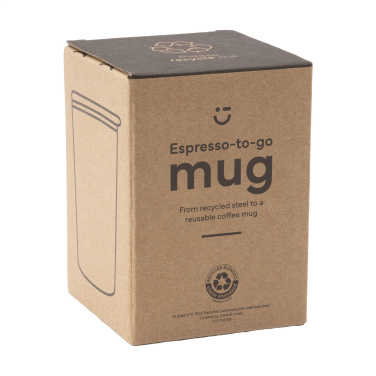 Logotrade promotional product image of: Espresso-to-Go Mug RCS Recycled Steel 170 ml
