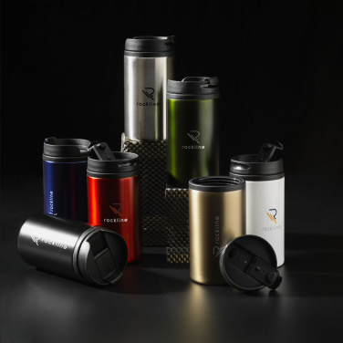 Logo trade corporate gifts image of: Thermo Can RCS Recycled Steel 300 ml thermo cup