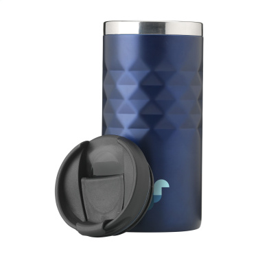 Logotrade corporate gift image of: Geometric Mug RCS Recycled Steel 280 ml thermo cup
