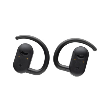 Logotrade promotional gift image of: Fitsound RCS recycled plastic open ear TWS earbuds
