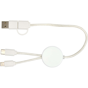 Logotrade promotional giveaways photo of: Citala 5-in-1 recycled plastic 30 cm data sync and 27W fast charge cable