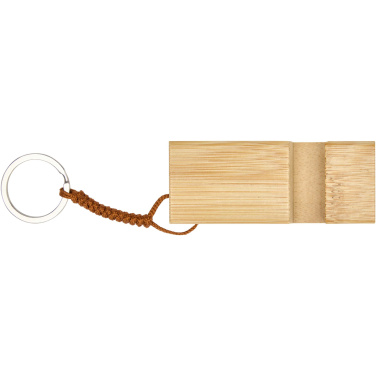 Logotrade business gifts photo of: Bosona bamboo phone holder with keychain