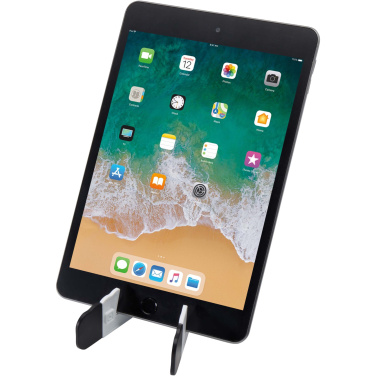 Logo trade advertising products image of: Buna recycled plastic foldable tablet and phone stand