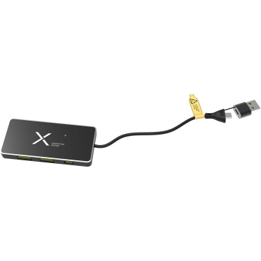 Logotrade business gifts photo of: SCX.design H20 8-in-1 USB hub with dual input and 6-ports