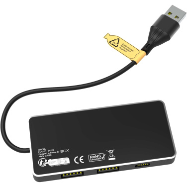 Logo trade business gift photo of: SCX.design H20 8-in-1 USB hub with dual input and 6-ports