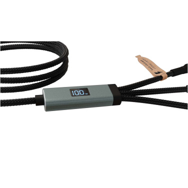 Logo trade promotional merchandise image of: SCX.design C53 100W 5-in-1 rPET ultra fast charging cable