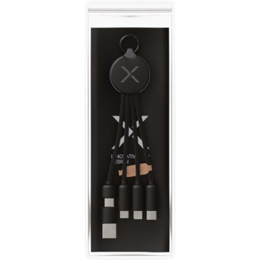 Logo trade promotional gifts picture of: SCX.design C14 15W 5-in-1 charging cable