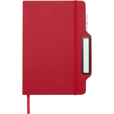 Logo trade promotional merchandise photo of: Nexus A5 hard cover notebook with pen and pencil combo (black ink)