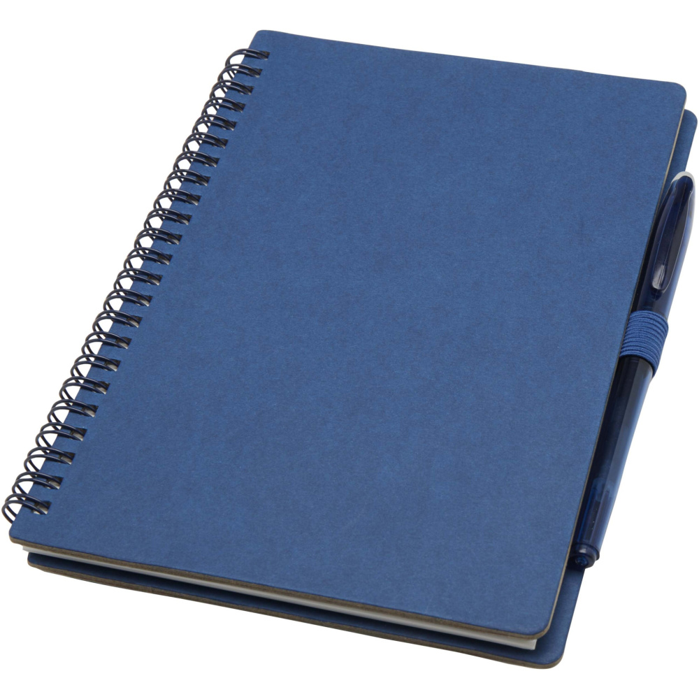Logo trade promotional giveaways image of: Slate reusable soft cover notebook and pen set (black ink)
