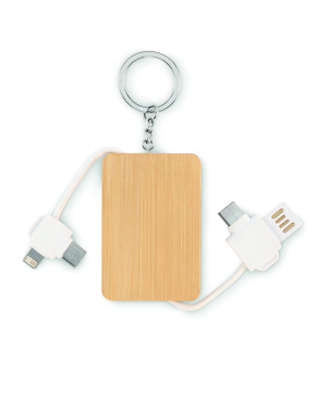 Logo trade promotional products image of: Key ring charging cable