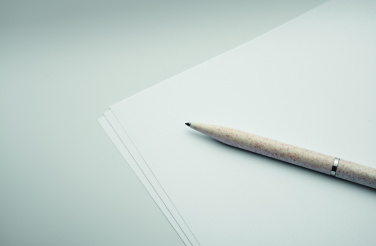 Logo trade promotional products picture of: Wheat straw/ABS twist pen set