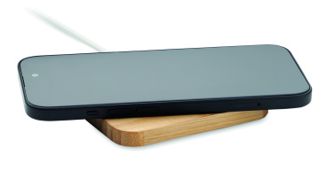 Logo trade promotional product photo of: 15W wireless charger in bamboo