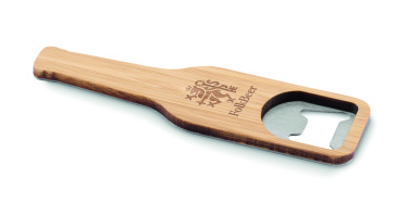 Logotrade promotional items photo of: Bamboo bottle opener