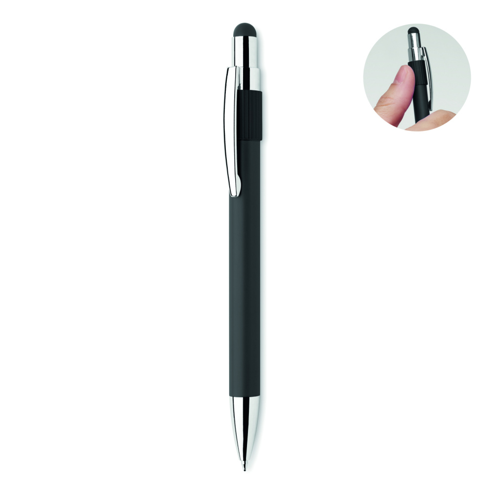 Logo trade promotional items image of: Stylus spinner pen