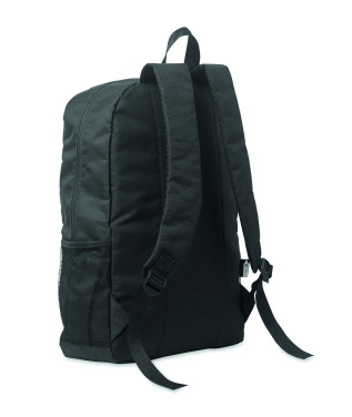 Logo trade promotional products image of: 600D RPET polyester backpack
