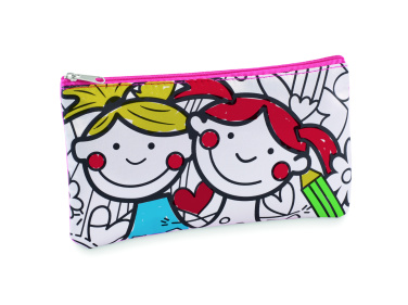 Logo trade promotional item photo of: Pencil case with markers