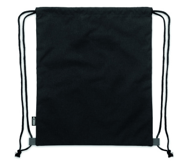 Logo trade promotional merchandise image of: RPET PU drawstring bag 2 tone