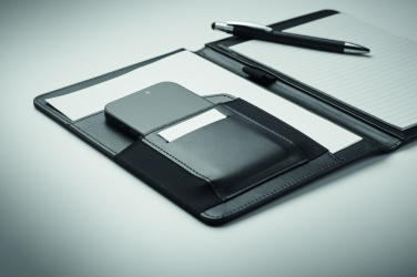 Logo trade promotional giveaways image of: A5 portfolio 300D RPET
