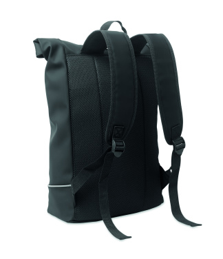 Logotrade promotional product picture of: Laptop 15" roll top PU backpack