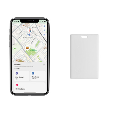 Logotrade promotional product picture of: Findcard RCS recycled plastic item finder card