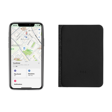 Logo trade promotional products image of: Trackmate RCS rpolyester passport holder worldwide locating