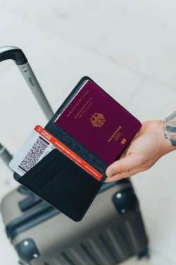 Logotrade business gifts photo of: Trackmate RCS rpolyester passport holder worldwide locating
