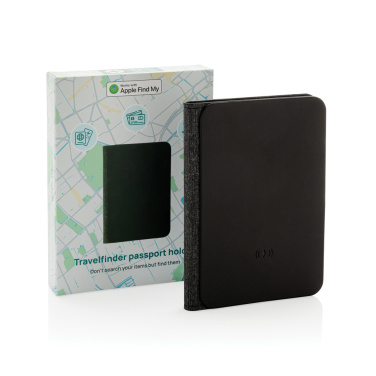 Logo trade promotional merchandise image of: Trackmate RCS rpolyester passport holder worldwide locating