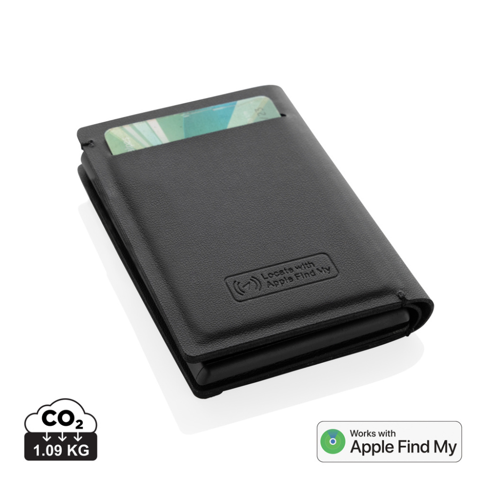 Logo trade promotional merchandise picture of: Seekcard RCS rpolyester card wallet with worldwide locating