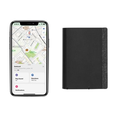 Logotrade promotional item picture of: Seekcard RCS rpolyester card wallet with worldwide locating