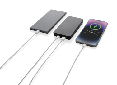 Logo trade advertising products image of: Boostcore RCS recycled plastic powerbank 10.000mAh USB C
