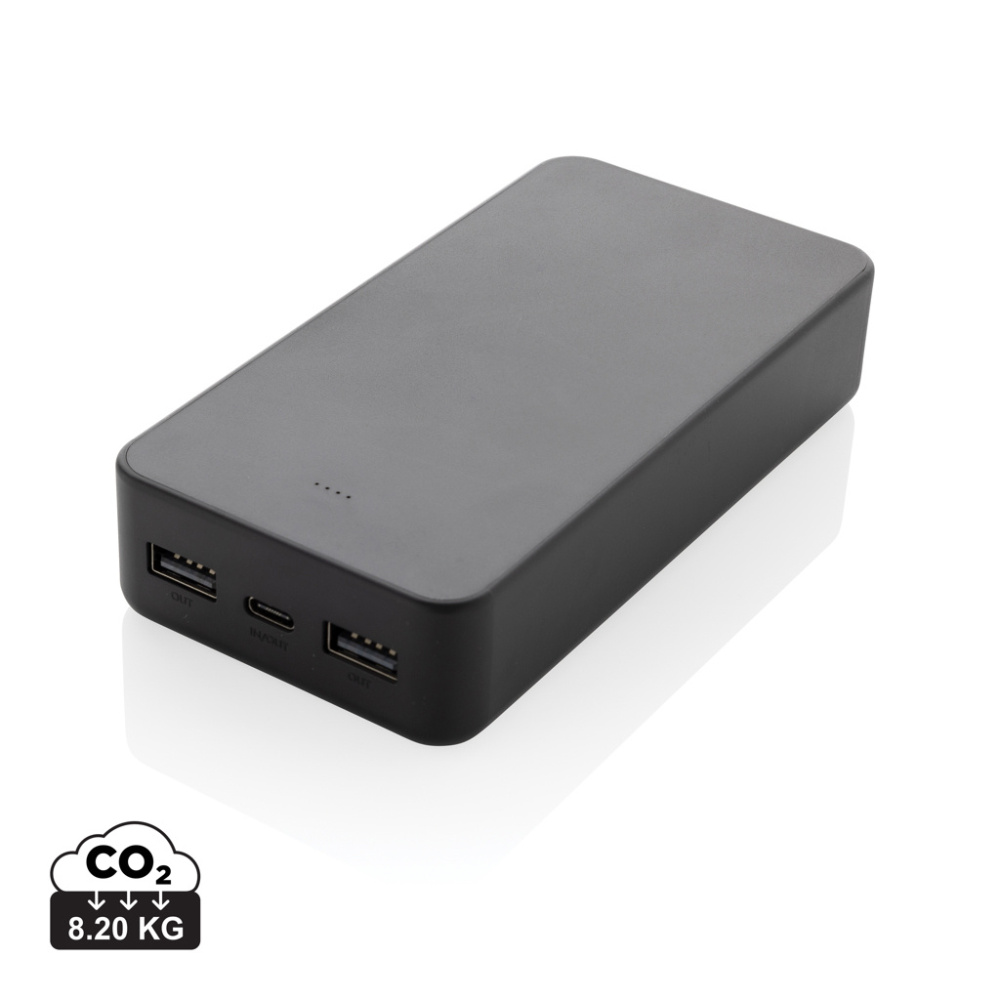 Logo trade corporate gift photo of: Boostcore RCS recycled plastic powerbank 20.000mAh USB C
