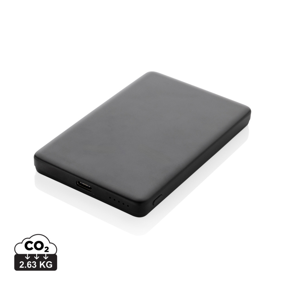Logotrade promotional items photo of: Orion RCS recycled aluminum 5000 mah 5W magnetic powerbank