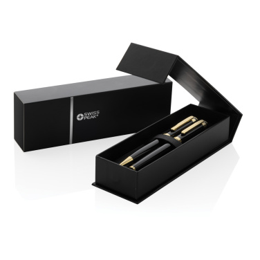 Logotrade advertising products photo of: Swiss Peak Luca RCS recycled brass deluxe pen set
