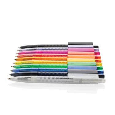Logotrade promotional item picture of: X3 GRS recycled PC plastic pen frosted