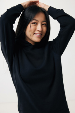 Logo trade promotional giveaway photo of: Iqoniq Yengo recycled cotton hoodie with sidepockets