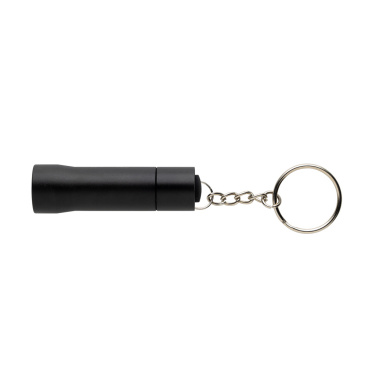 Logo trade promotional merchandise picture of: Flash RCS recycled aluminium keychain torch