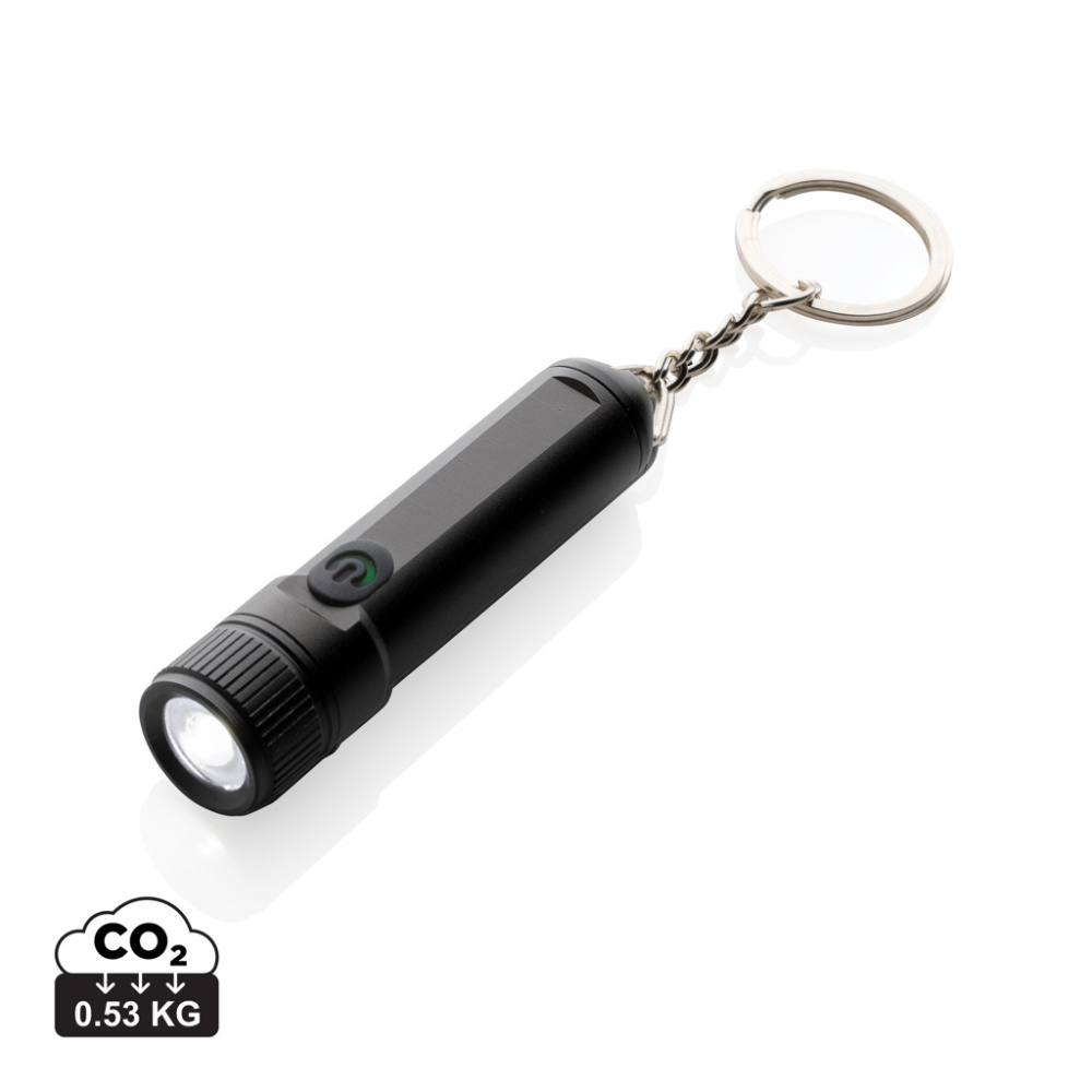 Logo trade promotional giveaway photo of: Gear X rechargeable ultra bright keychain torch