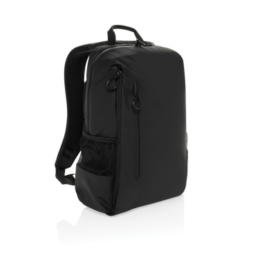 Logo trade advertising products picture of: Lima Aware™ RPET water resistant 15.6 laptop backpack