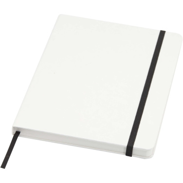 Logo trade promotional giveaway photo of: Holm A5 stone paper hard cover notebook with lined pages