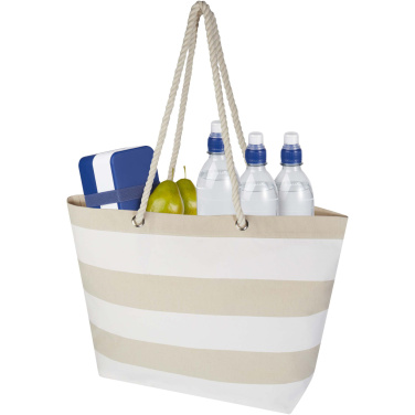 Logotrade promotional giveaways photo of: Florida 270 g/m² GRS recycled beach tote bag 18L