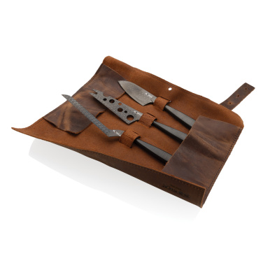 Logo trade promotional items image of: BOSKA Cheese Knife Set Monaco+ Black