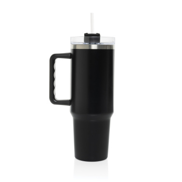 Logo trade corporate gifts image of: Stadley RCS recycled steel tumbler 1200ML
