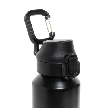 Logotrade promotional item picture of: Via RCS Re-steel lockable sport bottle 600ML