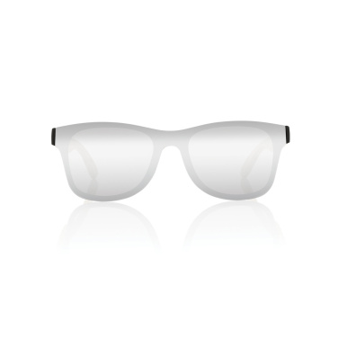 Logo trade promotional merchandise photo of: Prism RCS recycled plastic sunglasses with bamboo frame